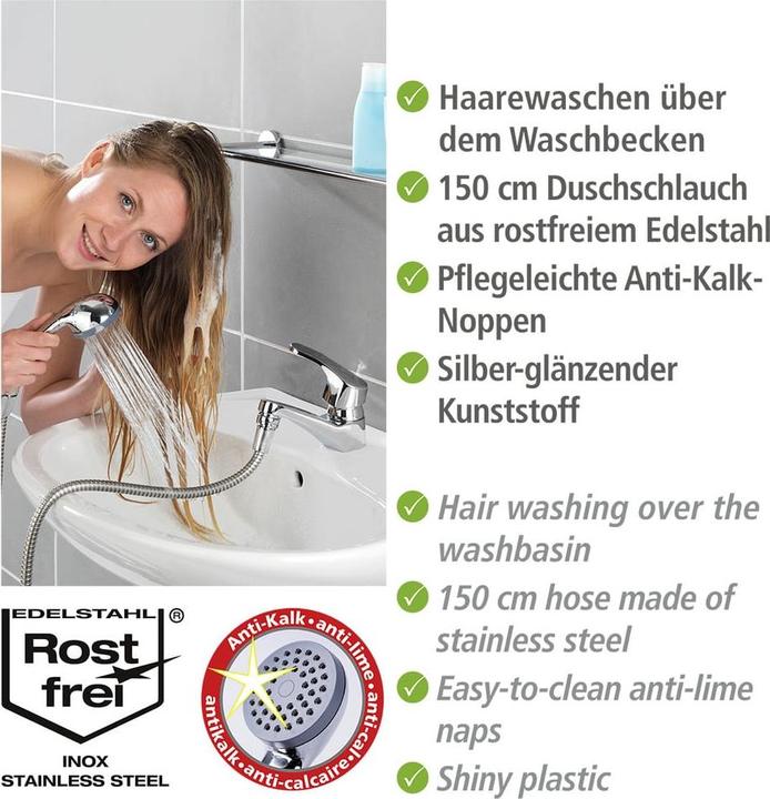 Produktbild Wenko Waschbeckendusche (1 Strahlarten)