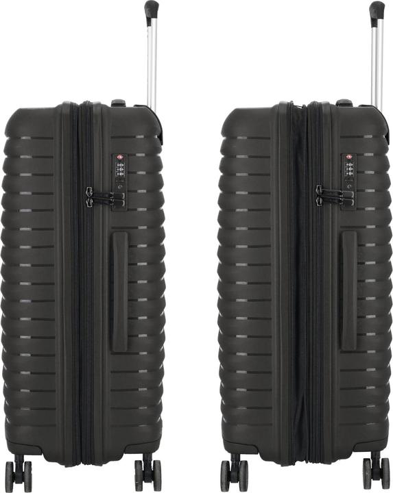 Produktbild D&N Travel Line 4500 4 Rollen Kofferset 3-teilig mit Dehnfalte (205 l, XL (ab 115l))