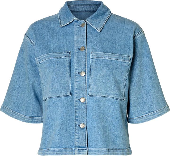 Produktbild Selected Femme Denim Kurzarmhemd (40)