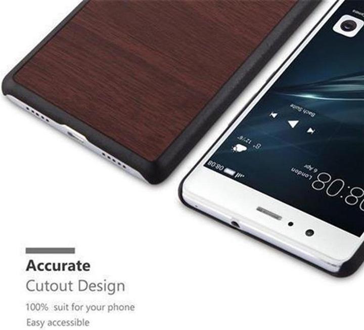 Productafbeelding Cadorabo Harde kaft Woody Cover (Huawei P9 Lite)