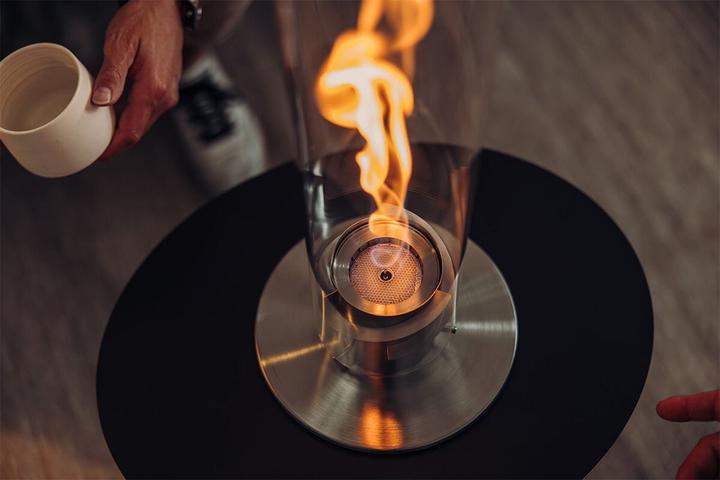 Image du produit Höfats SPIN 900 Feu de table argenté (19 x 19 x 40,5 cm)