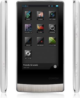 Cowon J3, 8GB Multimedia Player White, Bluetooth, MicroSD