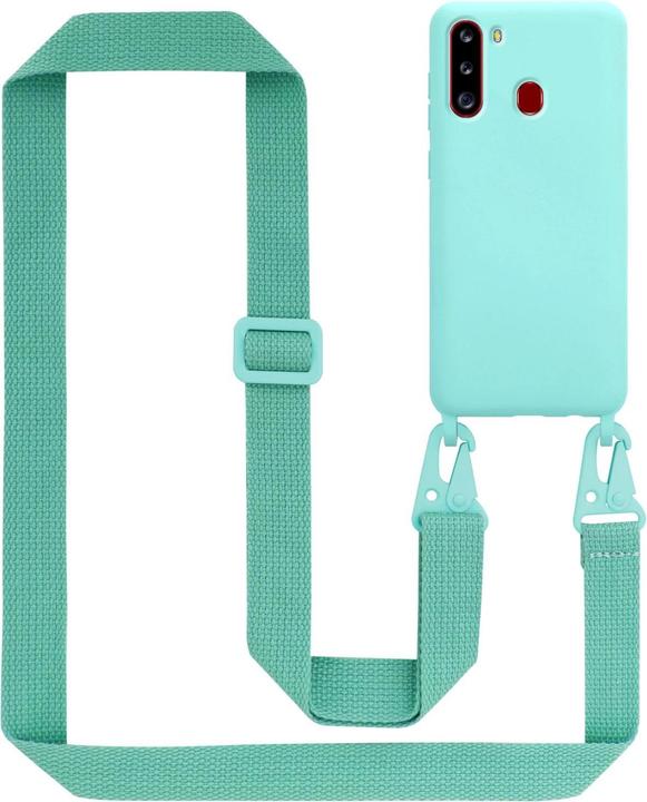 Actual product image Cadorabo TPU Cover Mobile Phone Chain Liquid (Samsung Galaxy A21)