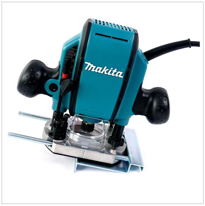 Immagine prodotto Makita RP 0900 K - Pantografo da 900 Watt 8 mm con cassetta portautensili in alluminio