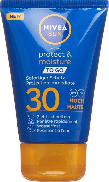 Image du produit NIVEA Crème solaire Protection & Soin To Go SPF 30 (Crème solaire, SPF 30, 50 ml, 65 g)