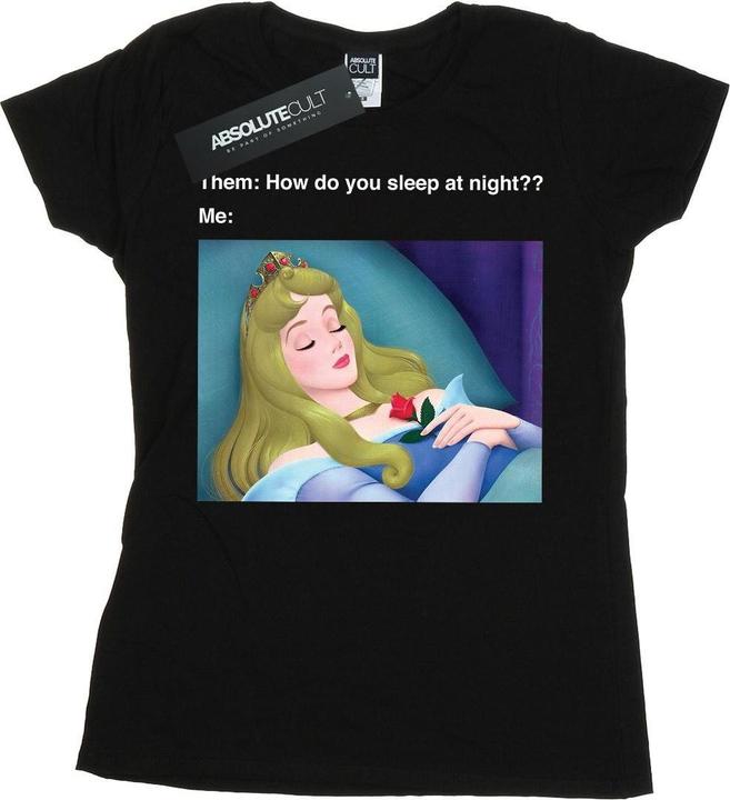 Actual product image Disney Womens/Ladies Sleeping Beauty Meme Cotton T-Shirt (XL)