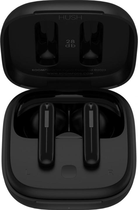 Actual product image Boompods Bassline Hush Black (ANC, 30 h, Cable)