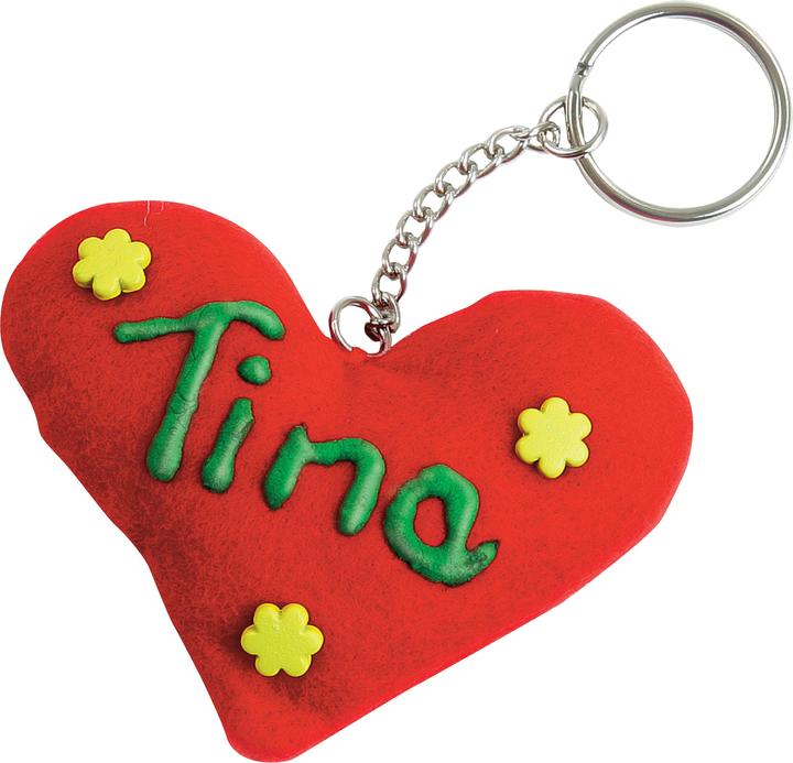 Produktbild Pracht Schlüsselring mit Kette, Ø 2 cm, silberfarben, 10 Stk.