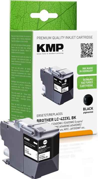 Image du produit KMP Cartouche Brother MFC-J5340DW LC422XLBK noir 3000S. 66ml remanufacturée (LBC)