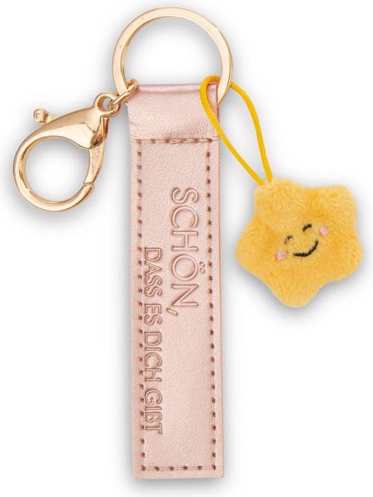 Produktbild Magni NICI Schlüsselanhänger Schön, dass es dich gibt Kunstlederband mit Stern roségold 10cm