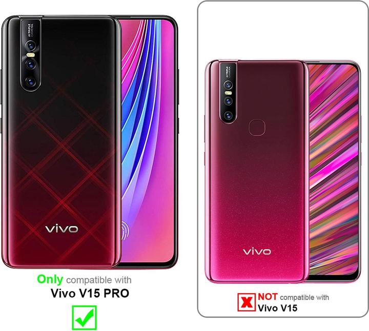 Actual product image Cadorabo Book Invisible Magnet Cover (Vivo V15 Pro)