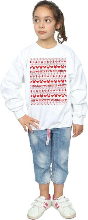 Immagine prodotto Disney Mickey And Minnie Christmas Fair Isle Felpa Ragazze (116)