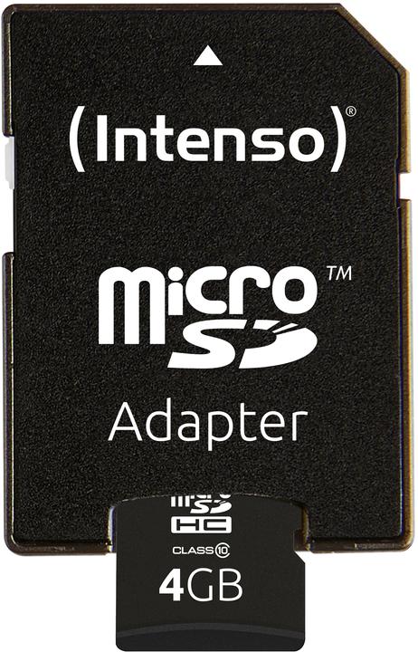 Immagine prodotto Intenso microSD Class 10 (4 GB, microSDHC, U1)