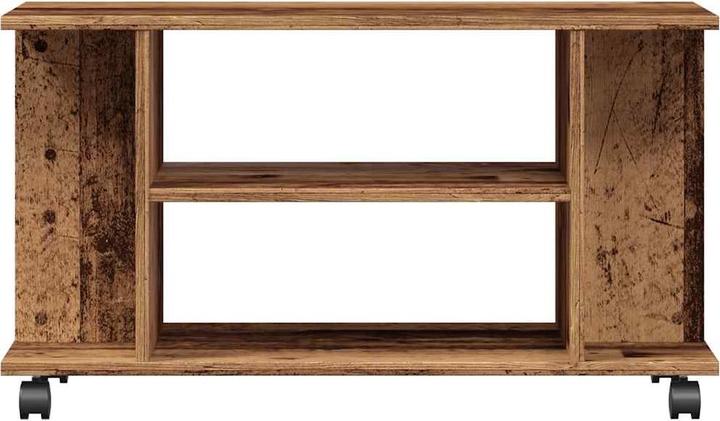 Image du produit VidaXL TV Regal TV Schrank Lowboard Fernsehtisch mit Rollen Altholz-Optik (80 x 40 x 45 cm)