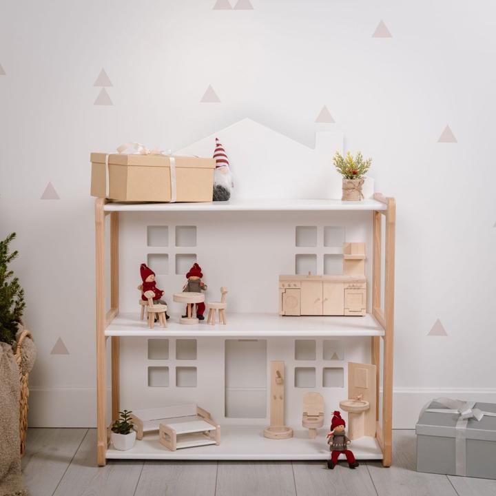 Image du produit Montessori Étagère pour maison de poupées KIKI - Blanc