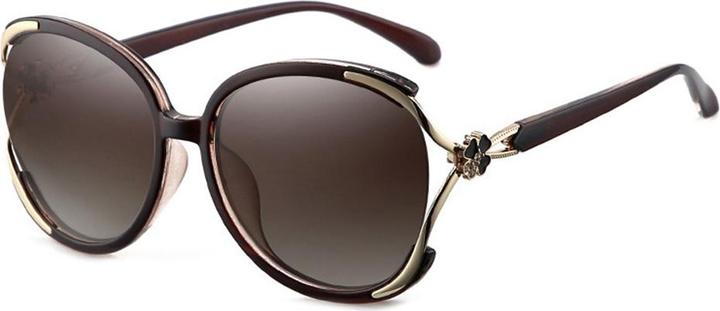 Techsuit - Sunglasses Polarized (1384) - for Women with UV Protection, PC - Brown