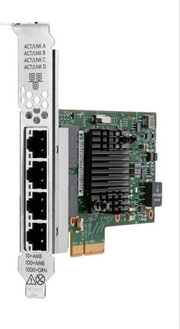 Image du produit HPE Broadcom BCM5719 Adaptateur Ethernet 4 ports BASE-T pour (PCI Express 2.0 x4)