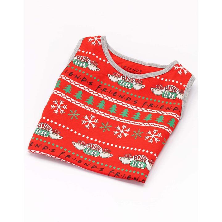 Image du produit Friends Pyjama pour chien Central Perk Design de Noël (L, Manteau pour chien)