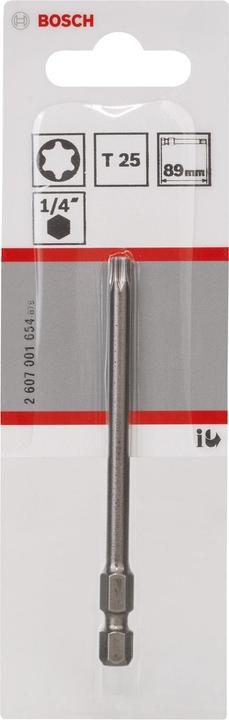 Image du produit Bosch Professional Zubehör Embout de vissage extra-dur T25, 89 mm, 1 pack (T 25)