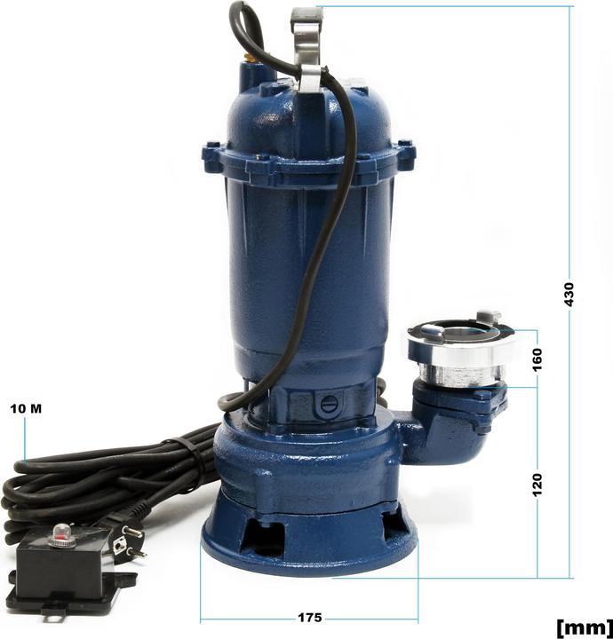 Produktbild XPOtool Schmutzwasserpumpe 22800l/h 1500W 20m Schlauch Tauchpumpe Baupumpe (Schmutzwasserpumpe)