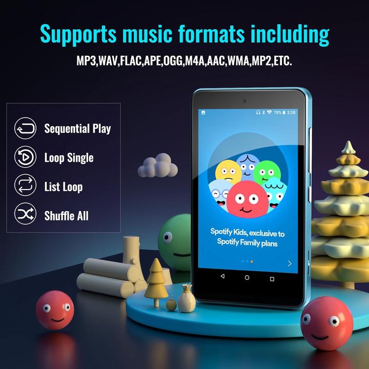 Immagine prodotto Luoran MP3-Player mit Spotify Kids (16 GB)