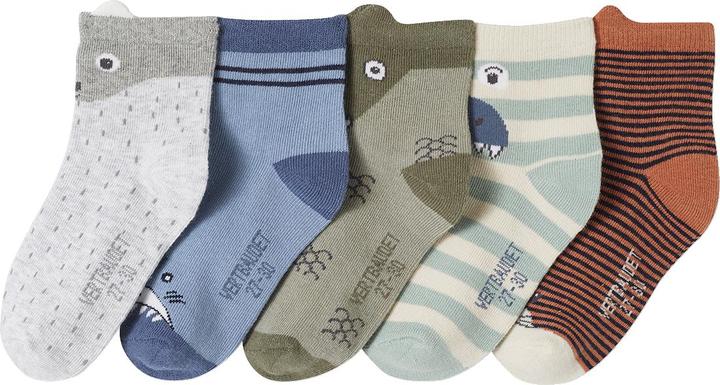 Vertbaudet 5er-Pack Jungen Socken mit Tieren