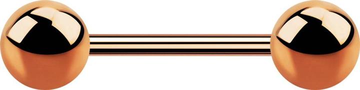 Produktbild Star Piercing Micro Barbell rosegold mit zwei Kugeln (Chirurgenstahl 316L)