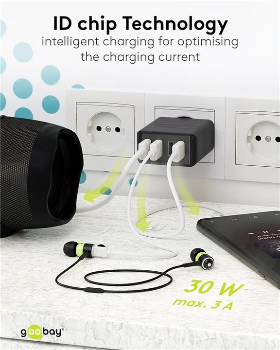 Produktbild Goobay 4-fach Charger (30 W)