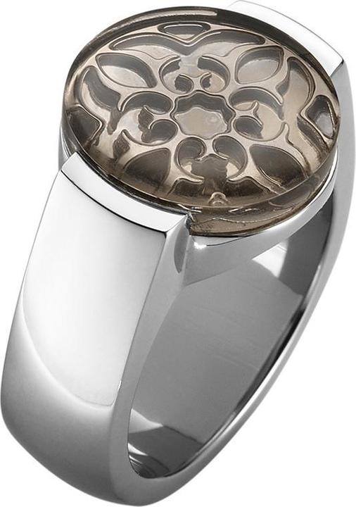 Produktbild Xen Ring Ornament mit Rauchquarz Cabochon (51)