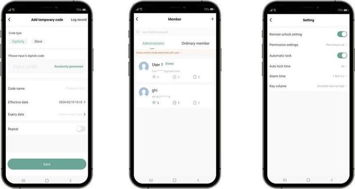 Valeurs nutritives et ingrédients Sygonix SY-6121662 Système d'accès Fingerprint/RFID Montage en surface 12 V/DC, 1 (Empreinte digitale, Combinaison électronique de chiffres, Smartphone, Carte clé)