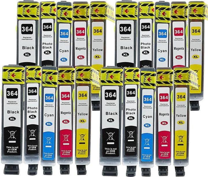 Produktbild Hermex Kompatible Tintenpatrone XL für HP PhotoSmart Premium C410d (M, BK, PBK, Y, C)