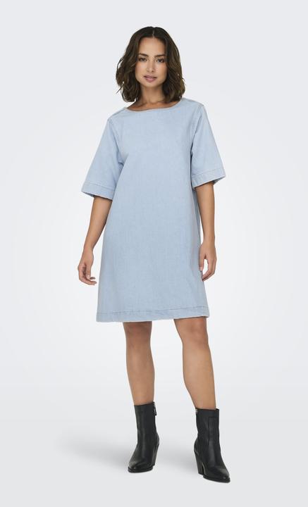 Immagine prodotto Only Abito corto in denim dalla vestibilità voluminosa e dallo scollo rotondo (S)