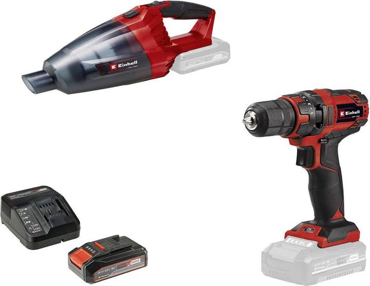 Produktbild Einhell TC-CD 18/35+TE-VC 18 (1x2,5Ah) 4326596 Werkzeugset Akkugeräte (Akkubetrieb)