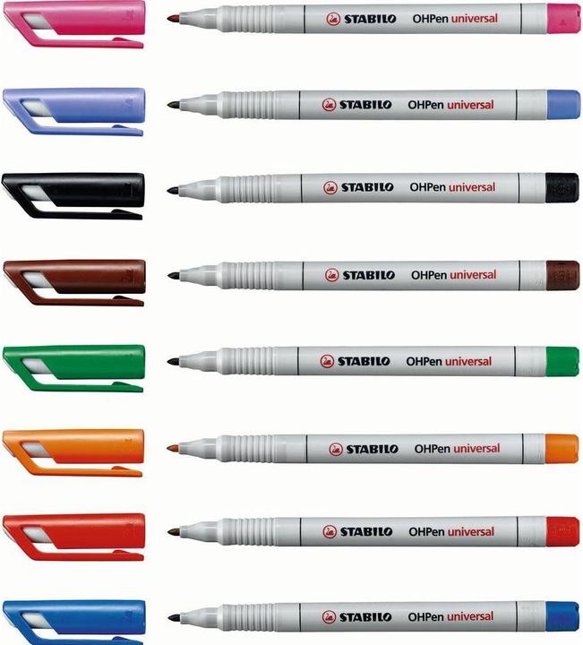 Immagine prodotto STABILO Penna universale OHPen solubile in acqua (Nero, 0.70 mm, 10 x)