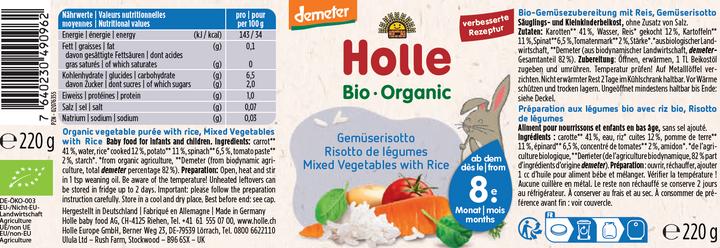 Produktbild Holle Gemüserisotto (220 g)