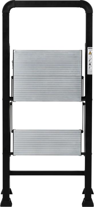 Produktbild Krafter Trittleiter 2 Stufen Stahl/Aluminium (Trittleiter, 48 cm)