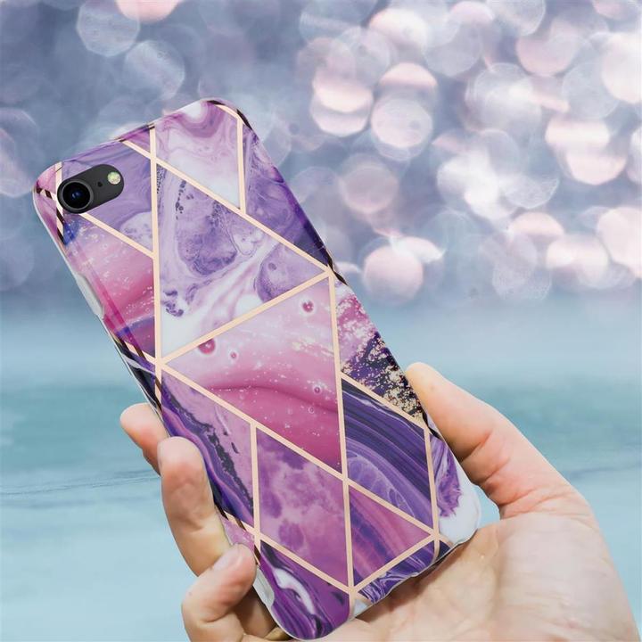 Image du produit Cadorabo Couverture IMD TPU Marbre coloré (Apple iPhone 7, Apple iPhone SE (2ème génération))