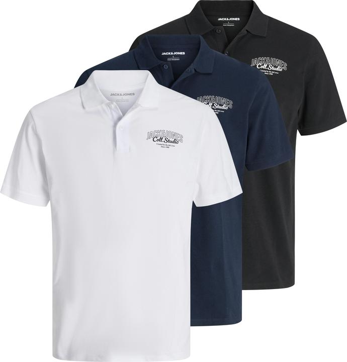 Produktbild Jack & Jones 3er-pack Fly-Away Kragen Poloshirt Poloshirt (L)