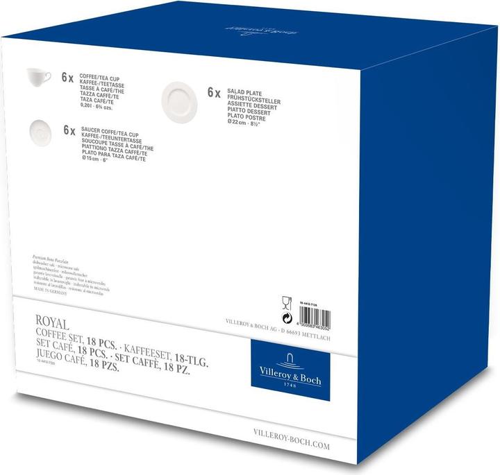 Produktbild Villeroy & Boch Kaffee-Set 18 tlg. Royal (18 Stück)