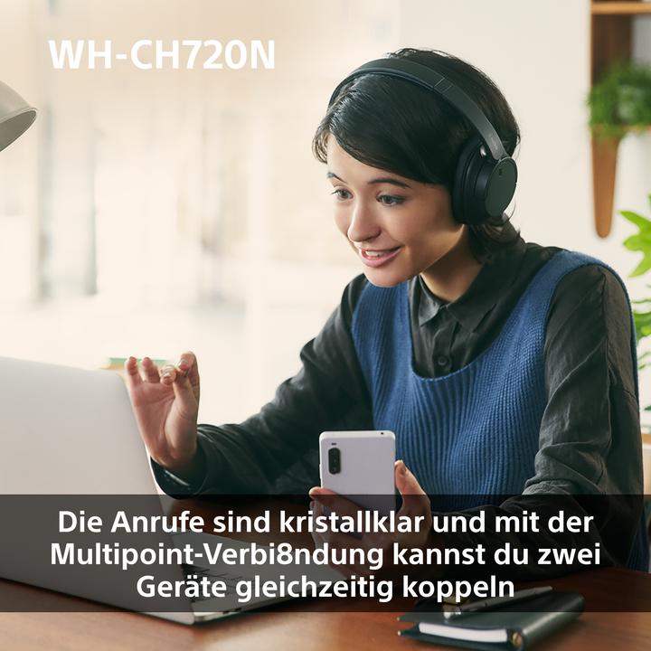 Produktbild Sony WH-CH720N (DNC, 35 h, Kabellos, Kabelgebunden)