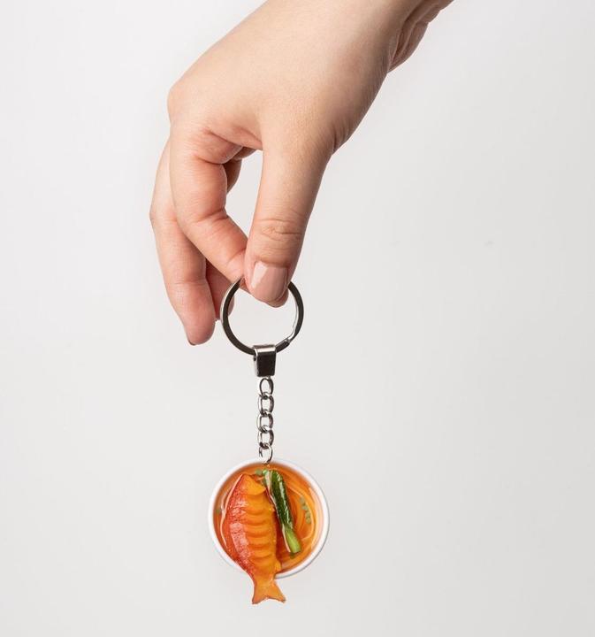 Actual product image Yumazing Fish Noodle Soup key ring
