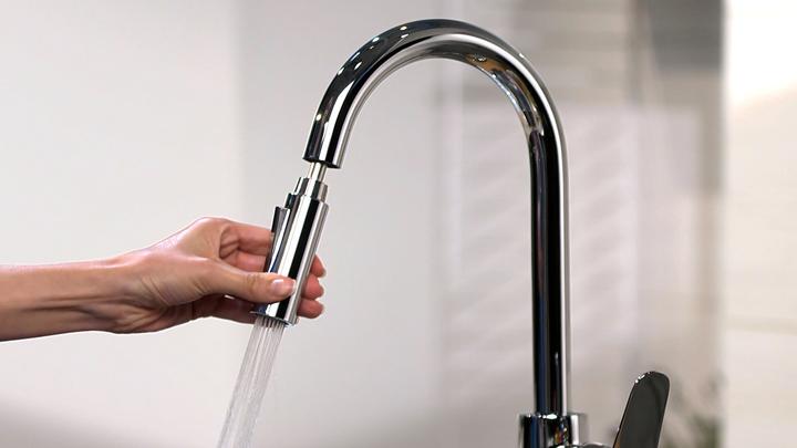 Produktbild hansgrohe Focus M41 Einhebel-Küchenarmatur 240, Ausziehbrause, 2 Strahlarten