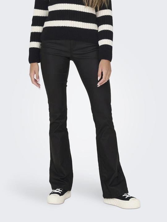 Actual product image Only Skinny fit mid waist leg with flare trousers Trousers (M)