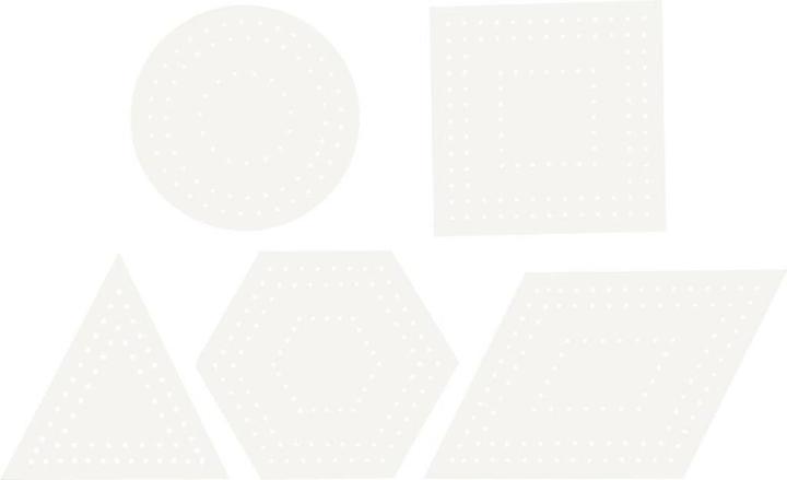 Produktbild Creativ Company Kreuzstiche aus Pappe, weiss, geometrisch, 20 Stück.
