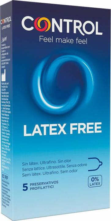 Actual product image Control Latex Free" 5 latex-free condoms - absolutely odourless and hypoallergenic (5 pcs.)