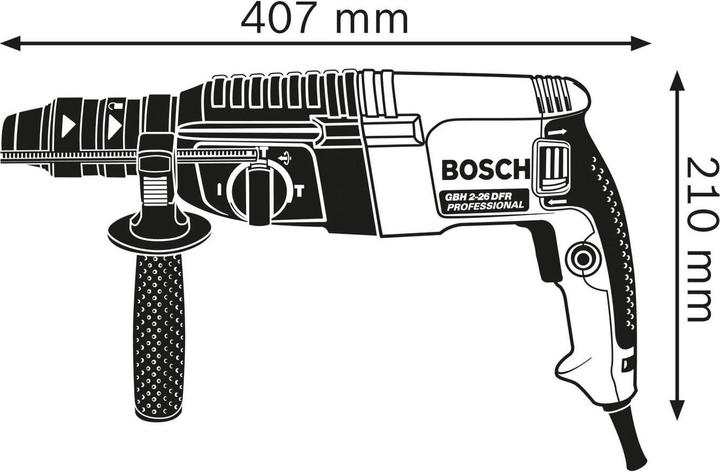Produktbild Bosch Professional Bohrhammer mit SDS plus GBH 2-26 F, Handwerkerkoffer (Netzbetrieb)
