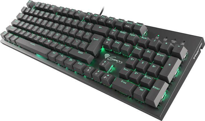 Actual product image Genesis NATEC NKG-0947 mechanical THOR 300 US, Green Backlight, USB, US layout (Eng. Int., Cable)