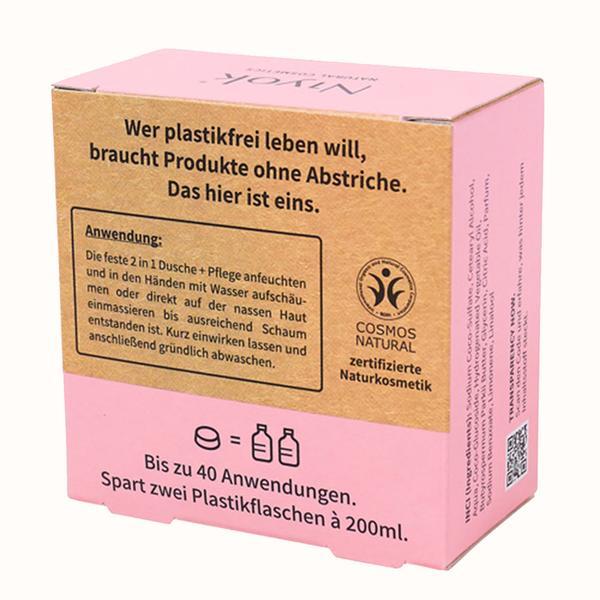 Productafbeelding Niyok 2 in 1 vaste douche + verzorging Zachte bloesem