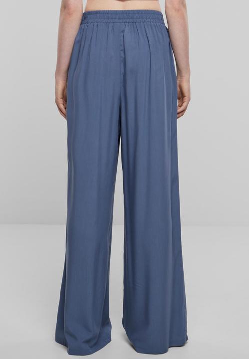 Actual product image Urban Classics Ladies Wide Leg Viscose Pants - 70747 (XS)