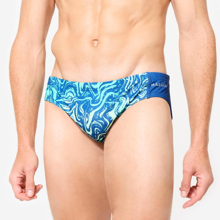 Watko Badehose Slip Wasserball Herren - 500 All Vai türkis